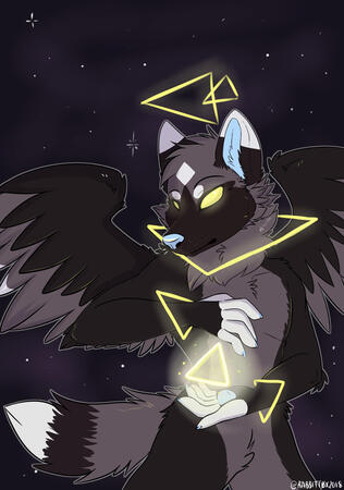 Cassiel! Art by RabbitF0x.